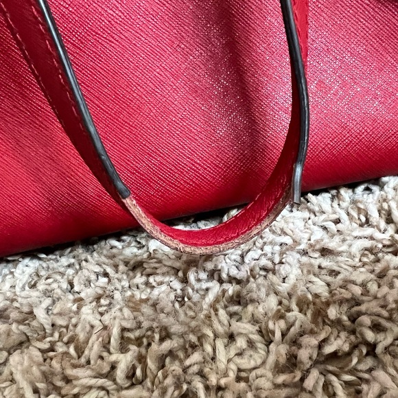 Michael Kors Jet Set East West Top Zip Tote RED - Picture 4 of 11